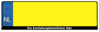 Kentekenplaatsticker 
